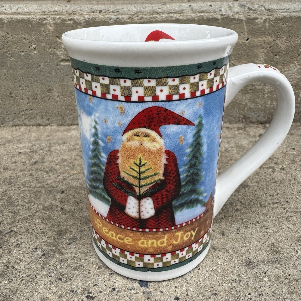 Christmas Old World Santa‎ Ceramic Coffee Hot Chocolate Mug Tall